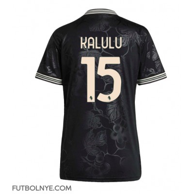 Camiseta Juventus Pierre Kalulu #15 Tercera Equipación para mujer 2025-26 manga corta Camiseta Juventus Pierre Kalulu #15 Tercera Equipación para mujer 2025-26 manga corta